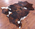 Tricolor Natural Cowhide Rug - Large 6'9"H x 5'8"W