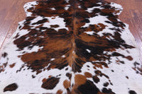 Thumbnail for Tricolor Natural Cowhide Rug - Large 6'6