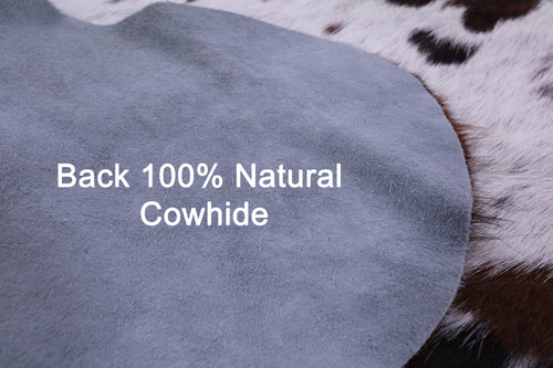 Tricolor Natural Cowhide Rug - Large 6'6