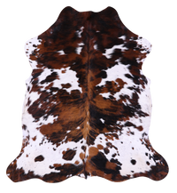 Thumbnail for Tricolor Natural Cowhide Rug - Large 6'6