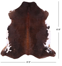 Thumbnail for Brown Natural Cowhide Rug - Large 6'9