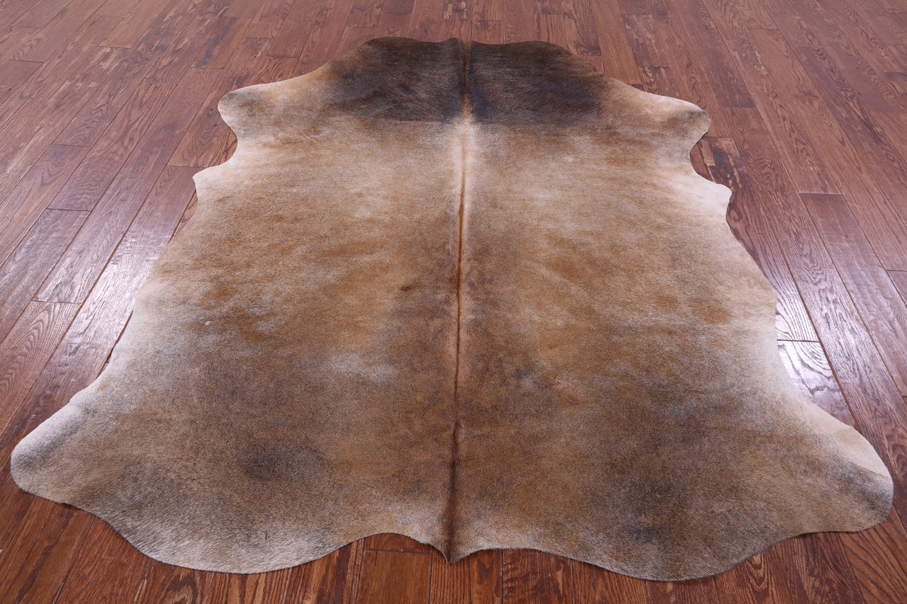 Brown Natural Cowhide Rug - X-Large 7'0"H x 5'10"W