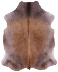 Thumbnail for Brown Natural Cowhide Rug - X-Large 7'5