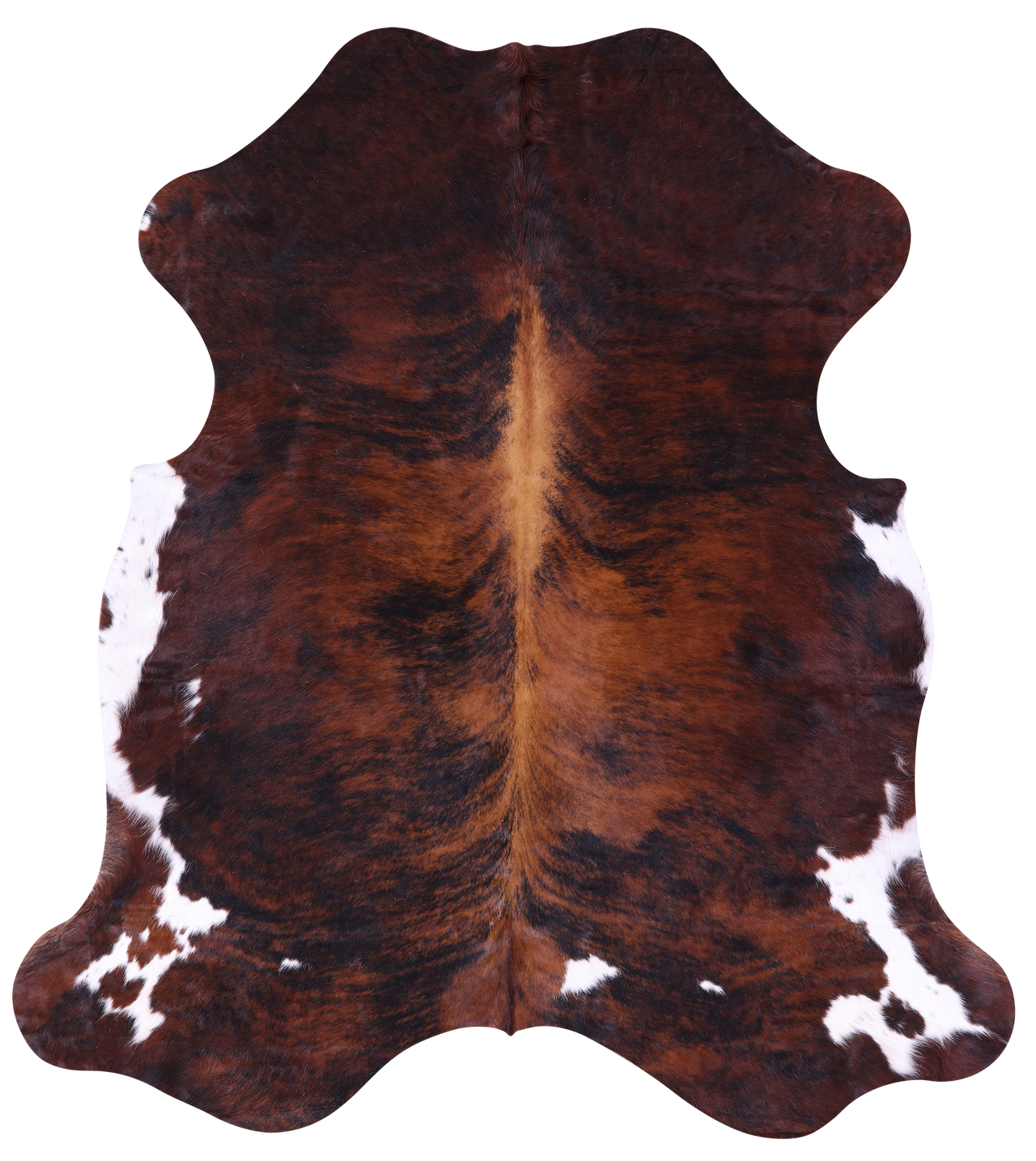 Brindle Natural Cowhide Rug - Large 6'10"H x 6'0"W