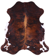 Thumbnail for Brindle Natural Cowhide Rug - Large 6'10