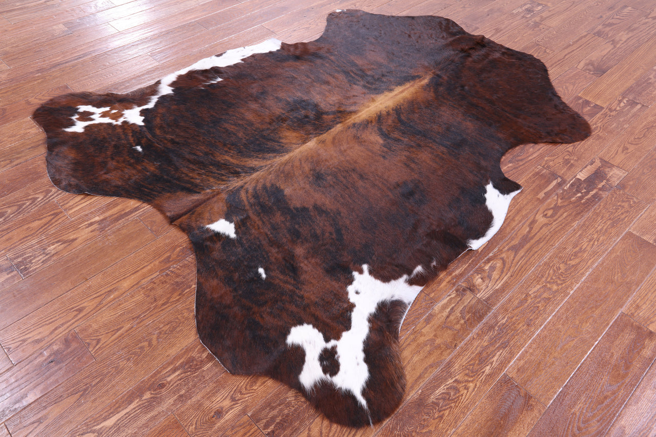 Brindle Natural Cowhide Rug - Large 6'10"H x 6'0"W