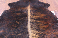 Thumbnail for Brindle Natural Cowhide Rug - Large 6'10