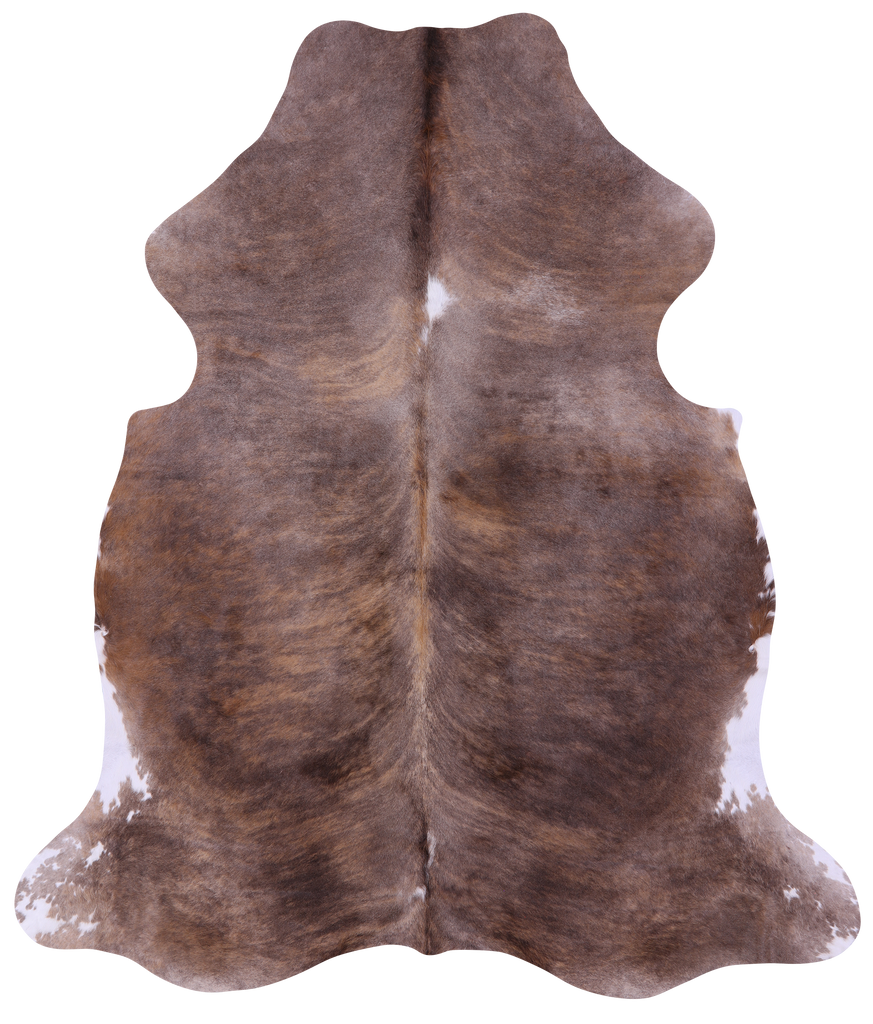 Light Brindle Natural Cowhide Rug - X-Large 7'6"H x 6'5"W