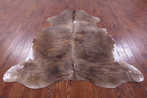 Light Brindle Natural Cowhide Rug - X-Large 7'6