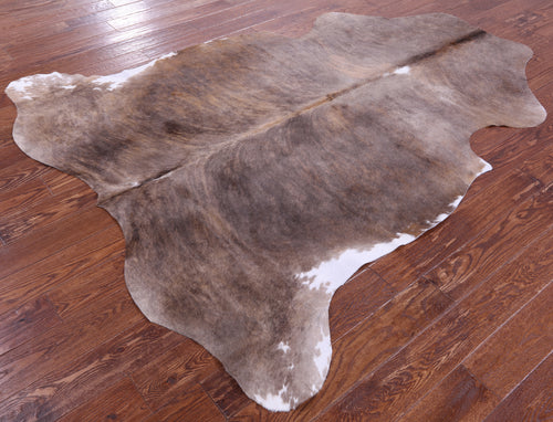 Light Brindle Natural Cowhide Rug - X-Large 7'6