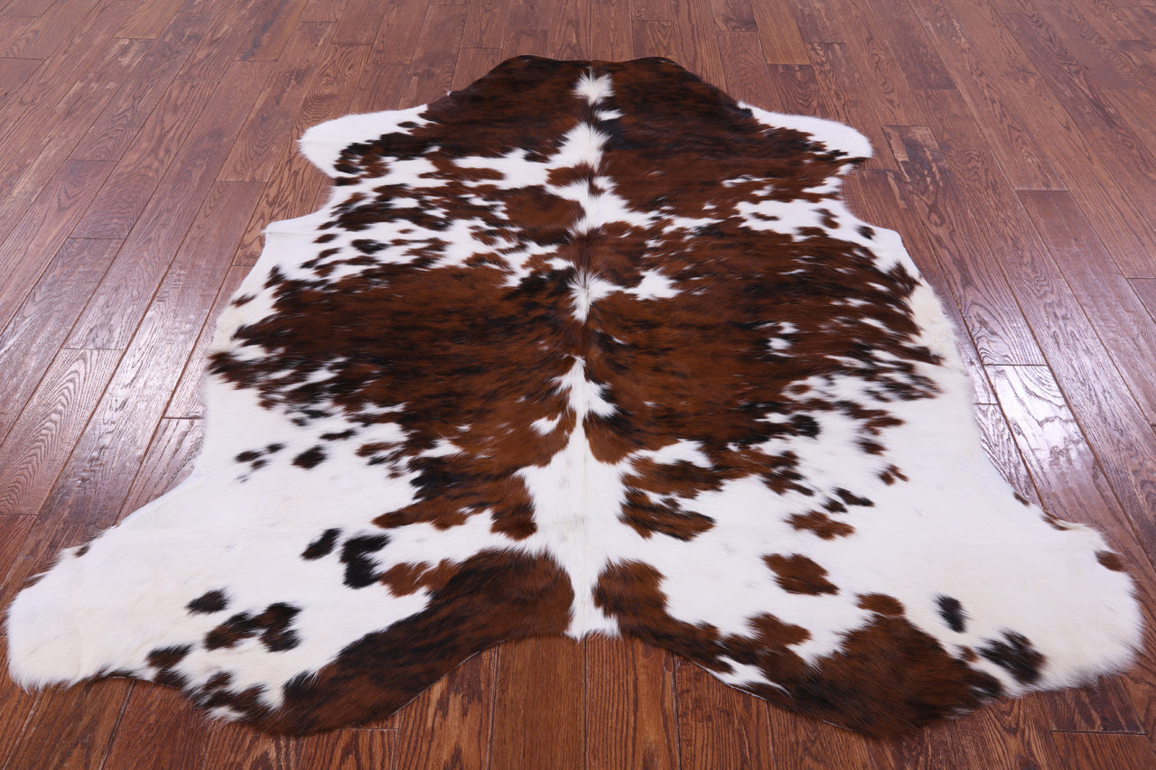 Tricolor Natural Cowhide Rug - Large 6'6"H x 5'7"W