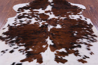 Thumbnail for Tricolor Natural Cowhide Rug - Large 6'6