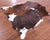 Tricolor Natural Cowhide Rug - Medium 5'6"H x 5'5"W