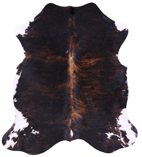 Brindle Natural Cowhide Rug - Large 6'6"H x 5'7"W