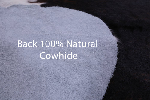Dark Brindle Natural Cowhide Rug - Large 6'6