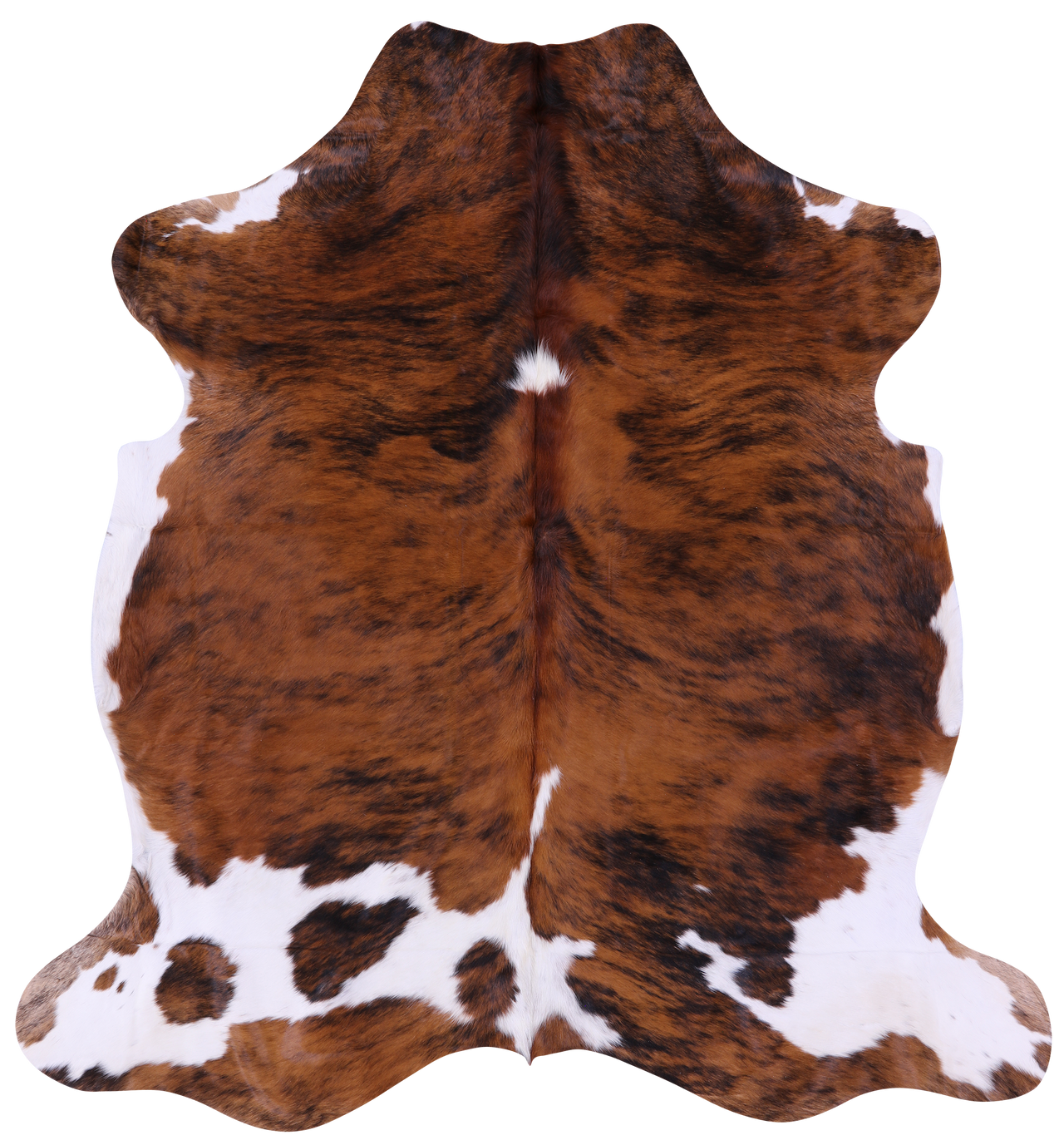 Brindle Natural Cowhide Rug - Large 6'9"H x 6'3"W