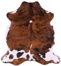 Thumbnail for Brindle Natural Cowhide Rug - Large 6'9