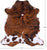 Brindle Natural Cowhide Rug - Large 6'9"H x 6'3"W