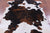 Brindle Tricolor Natural Cowhide Rug - X-Large 7'5"H x 6'6"W