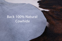 Thumbnail for Brindle Tricolor Natural Cowhide Rug - X-Large 7'5