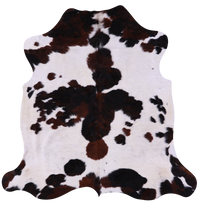 Thumbnail for Tricolor Natural Cowhide Rug - Large 6'7