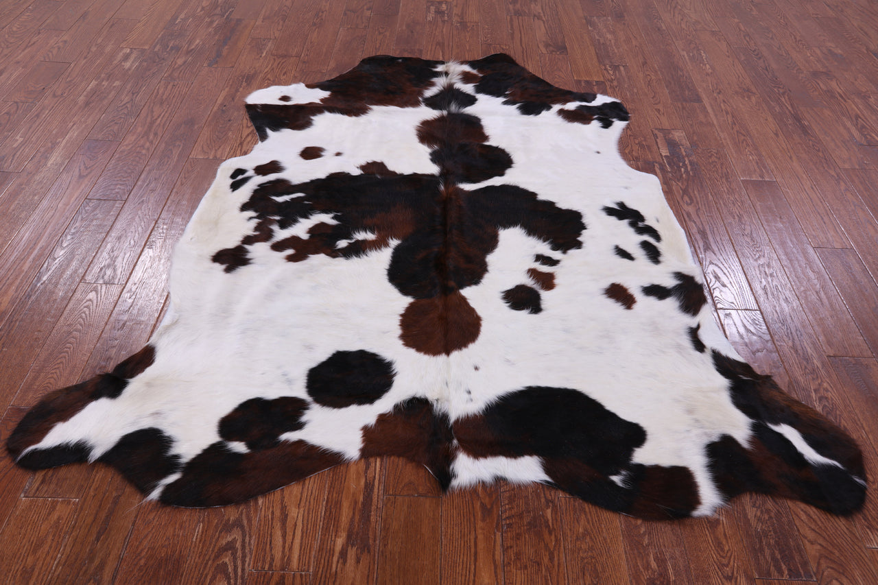 Tricolor Natural Cowhide Rug - Large 6'7"H x 6'5"W