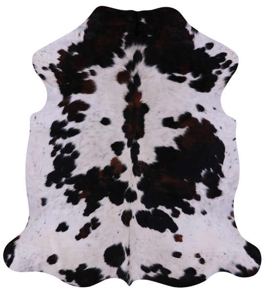 Tricolor Natural Cowhide Rug - Large 6'9"H x 6'2"W