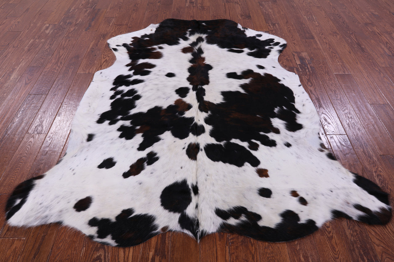 Tricolor Natural Cowhide Rug - Large 6'9"H x 6'2"W