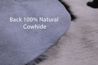 Thumbnail for Tricolor Natural Cowhide Rug - Large 6'9