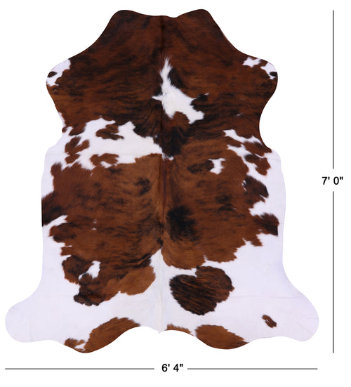 Tricolor Natural Cowhide Rug - X-Large 7'0