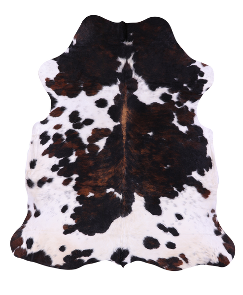 Tricolor Natural Cowhide Rug - XLarge 7' 4"H x 6' 4"W