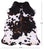 Tricolor Natural Cowhide Rug - X-Large 7' 4"H x 6' 4"W