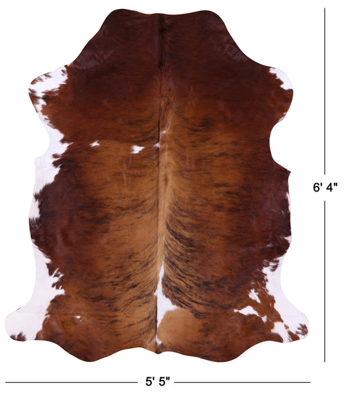 Brindle Natural Cowhide Rug - Large 6' 4