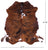 Brindle Natural Cowhide Rug - Medium 5' 10"H x 5' 7"W