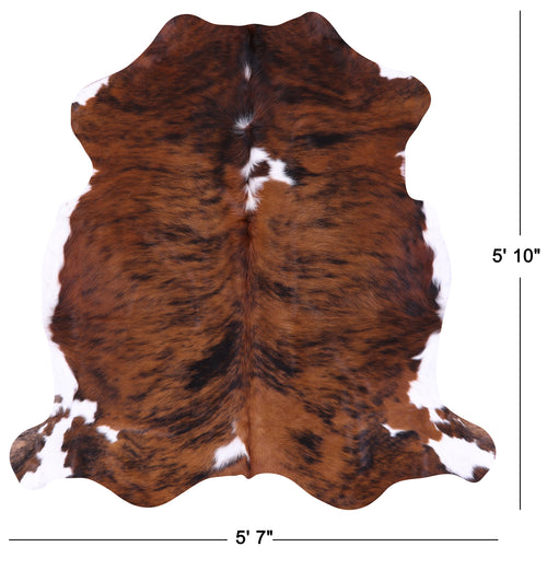 Brindle Natural Cowhide Rug - Medium 5' 10