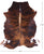 Brindle Natural Cowhide Rug - X-Large 7' 4"H x 6' 1"W