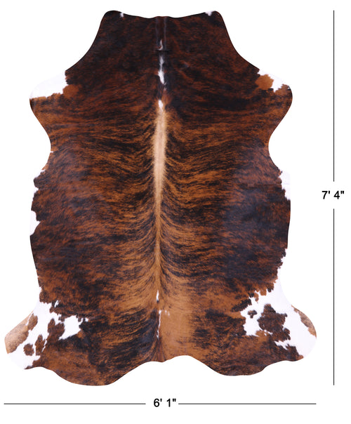 Brindle Natural Cowhide Rug - X-Large 7' 4