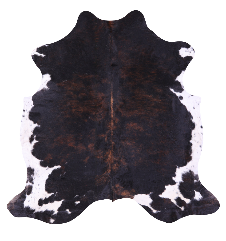 Tricolor Natural Cowhide Rug - X-Large 7' 0"H x 6' 10"W