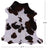Tricolor Natural Cowhide Rug - Medium 6' 0"H x 5' 7"W
