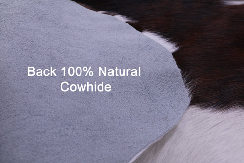 Tricolor Natural Cowhide Rug - Medium 6' 0