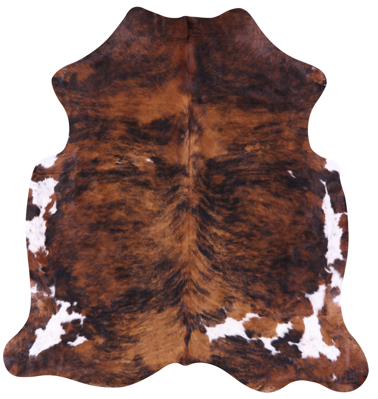 Brindle Natural Cowhide Rug - Large 6'9"H x 6'3"W