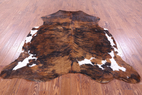 Brindle Natural Cowhide Rug - Large 6'9