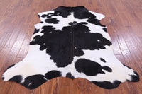 Thumbnail for Black & White Natural Cowhide Rug - Medium 6'2