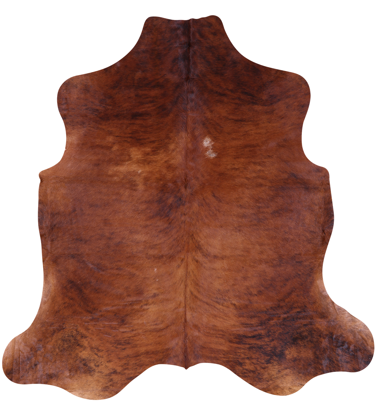 Brown Natural Cowhide Rug - X-Large 7'2"H x 6'11"W