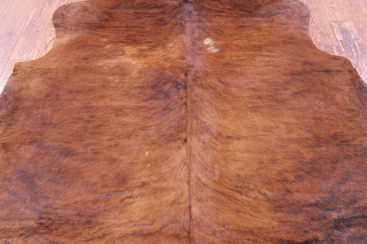 Brown Natural Cowhide Rug - X-Large 7'2"H x 6'11"W