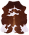 Brown & White Natural Cowhide Rug