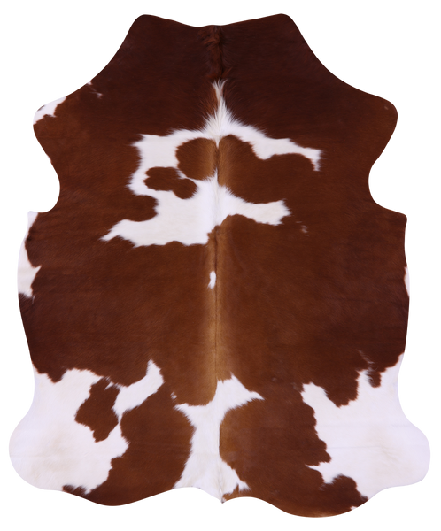 Brown & White Natural Cowhide Rug