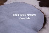 Thumbnail for Tricolor Natural Cowhide Rug - Medium 6'2