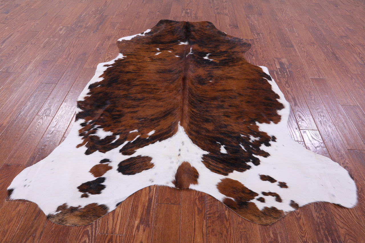 Brindle Natural Cowhide Rug - X-Large 7'3"H x 6'2"W