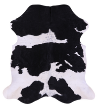 Thumbnail for Black & White Natural Cowhide Rug - Medium 6'1